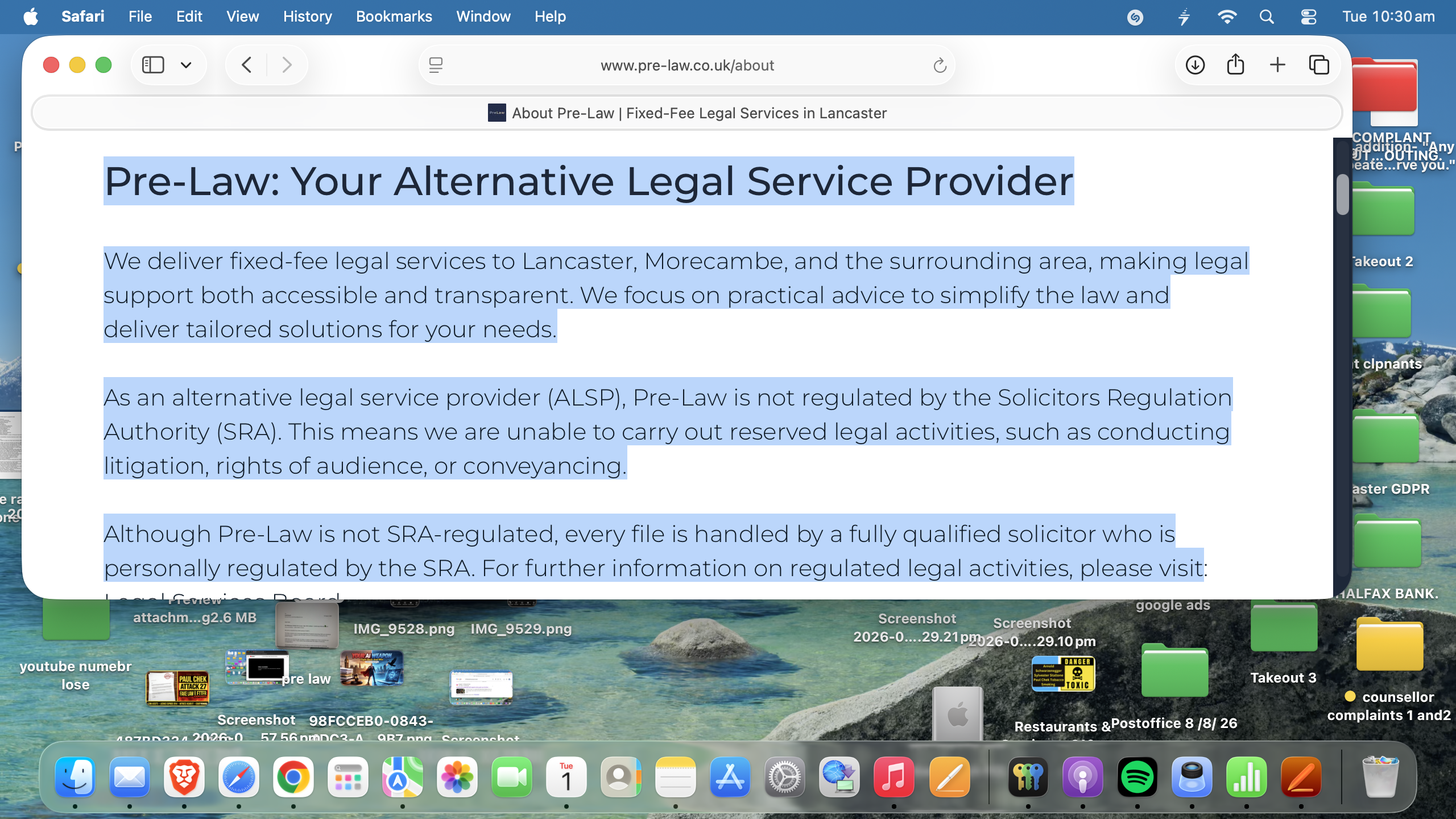 PreLaw Exposed: "Award-Winning Solicitors Lancaster